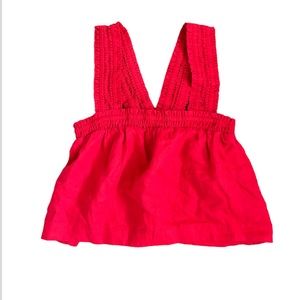 Everlane Cropped Linen Tank top